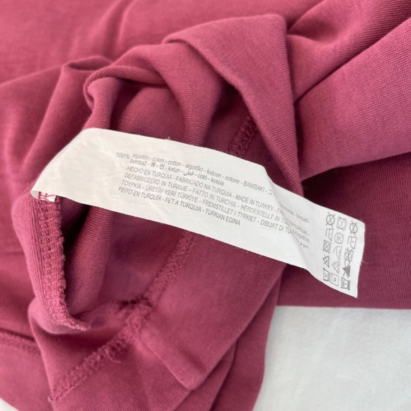 Zara T-shirt Light Burgandy Heavyweight Men’s Size Large - Picture 14 of 14